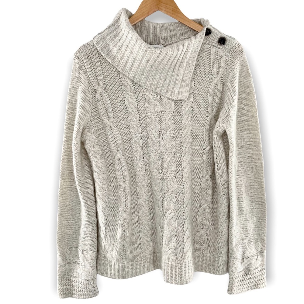 Vintage America Cable-Knit Joelie Cowl Neck Sweater size small NWT